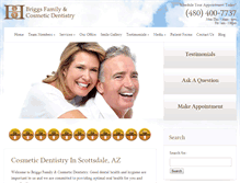 Tablet Screenshot of briggsfamilydentistry.com
